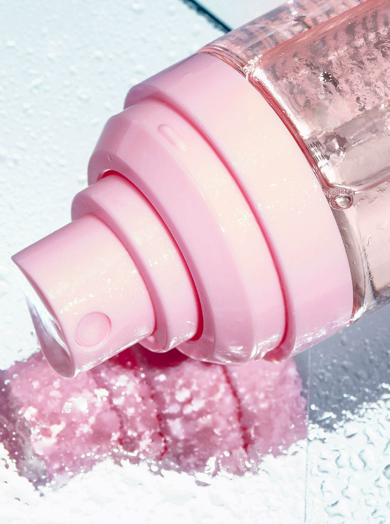 Close up bottle of Skin Proud Refresher without cap